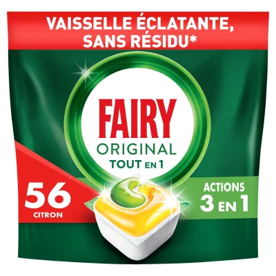 Capsules Lave Vaisselle Citron x56 - FAIRY