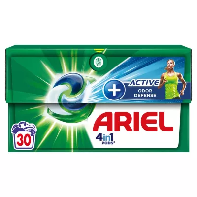Capsules Lessive 4en1 Pods Active+ Odor x30 - ARIEL