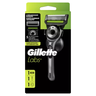 Rasoir Pour Homme Barre Exfoliante et Support Mural Magnétique ( 1manche, 1 lame et 1 support murale) - GILLETTE