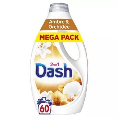 Lessive liquide Ambre & Orchidée 60 lavages - DASH