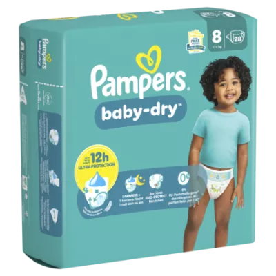 Pampers Baby Dry Geant T8 X28