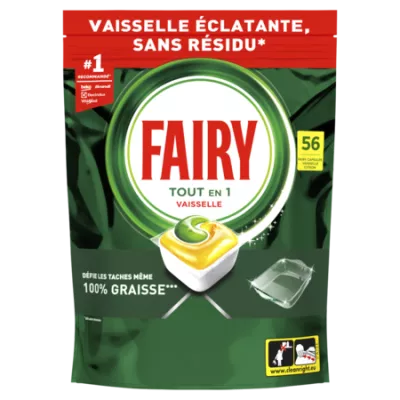 Tablette lave-Vaisselle Original Tout en 1 Citron 56 tablettes - FAIRY
