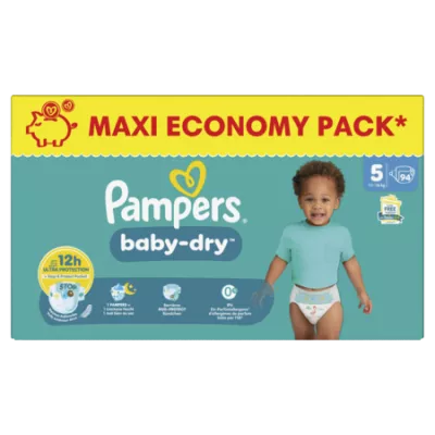 Couches Bébés Baby-Dry 11-16kg Taille 5 - PAMPERS
