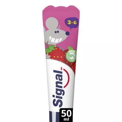 SIGNAL DENTIFRICE ENFANT 3-6 ANS FRAISE GAGA 50ML
