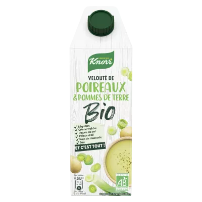 Velouté Poireaux et Pomme de Terre Bio 750ml - KNORR