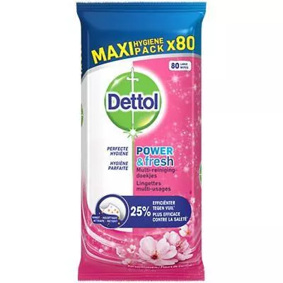 Toallitas Limpiadoras Flor de Cerezo X80 - Dettol