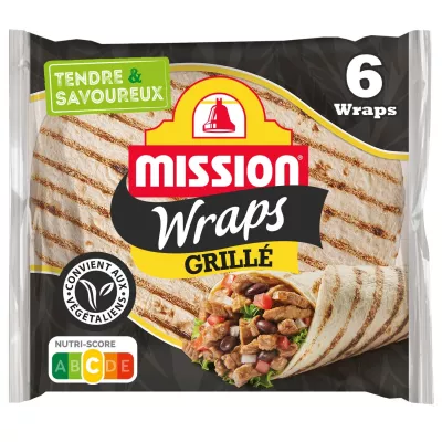 Wraps Blé Nature Grillé 370g - MISSION