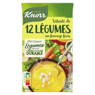 Sopa Creme de Queijo Creme de 12 Vegetais, 1l - KNORR