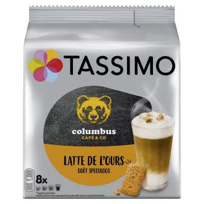 Café Colombus Latte De L'ours X8 - TASSIMO