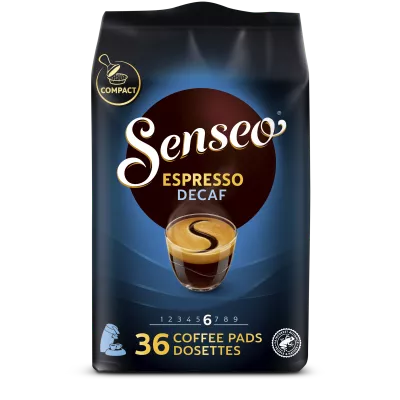 Dosettes Souples de Café Espresso Décaféiné x36; 250g - SENSEO