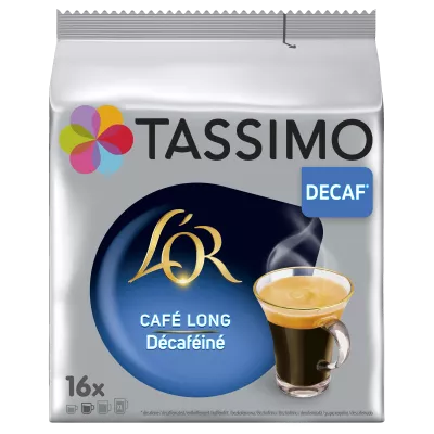 胶囊咖啡厅长无咖啡因； x16； 106克 - TASSIMO