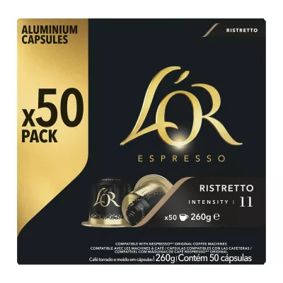 L'or Espresso Ristretto X50 Capsules 260g - L'OR