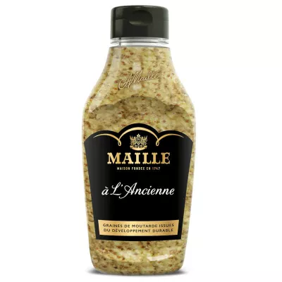 Moutarde à l'ancienne flacon 240g - MAILLE