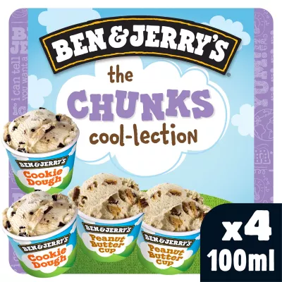Glace the Chunks Cool-Lection 4x100ml - BEN & JERRY'S