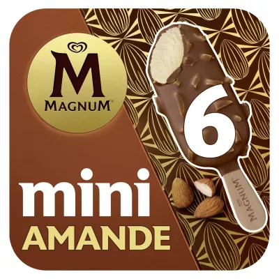 Mini almendra x6 helado de helado - Magnum