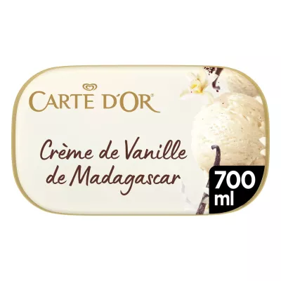 Glace Crème de Vanille de Madagascar 367g - CARTE D'OR