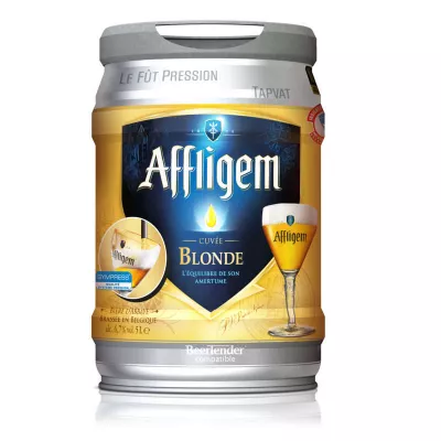 Bière d'Abbaye Cuvée Blonde,le fût de 5L - AFFLIGEM