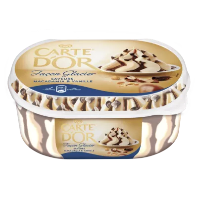 Glace macadamia & vanille 900ml - CARTE D'OR