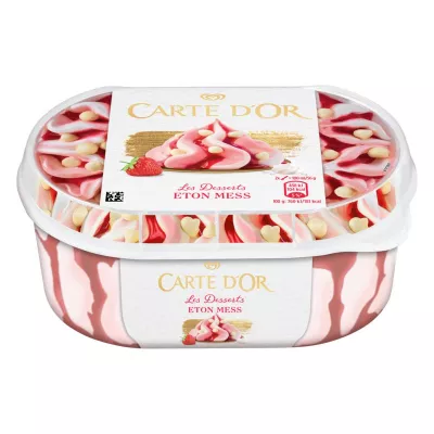 Strawberry and meringue ice cream 900ml - CARTE D'OR