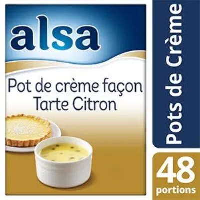 Alsa Pot De Crème Façon Tarte Citron 800g 48 Portions