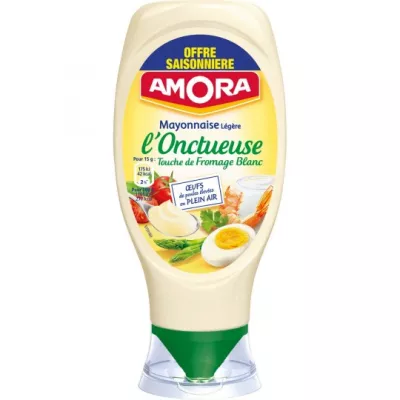 Mayonnaise légère l'onctueuse 430g - AMORA