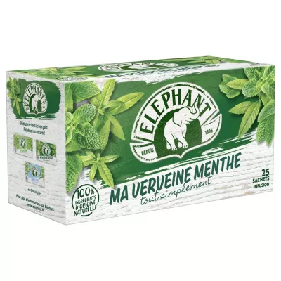 Infusion ma verveine menthe x25 33g - ELEPHANT
