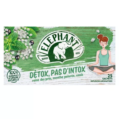 Infusion Detox, pas d'intox x25 40g - ELEPHANT
