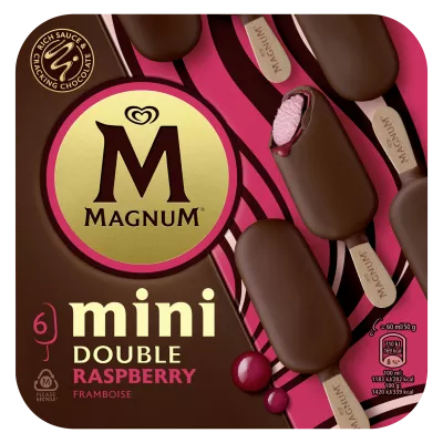 Mini helado doble de frambuesa X6 - MAGNUM