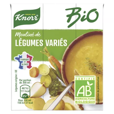 Soupe mouliné de légumes du potager Bio 30cl - KNORR