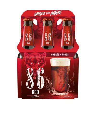 Birra Rossa Ambrata, 7,9°, 3x33cl - 8.6