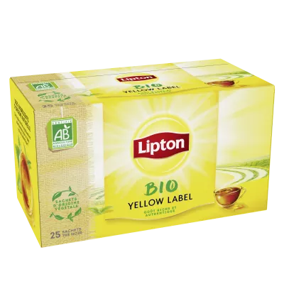 Thé Bio Yellow Label, x25, 50g - LIPTON