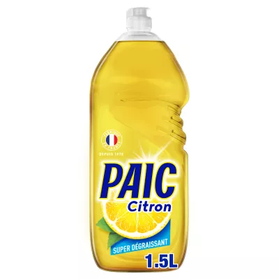 Líquido lavavajillas superdesengrasante limón 1,5l - Paic