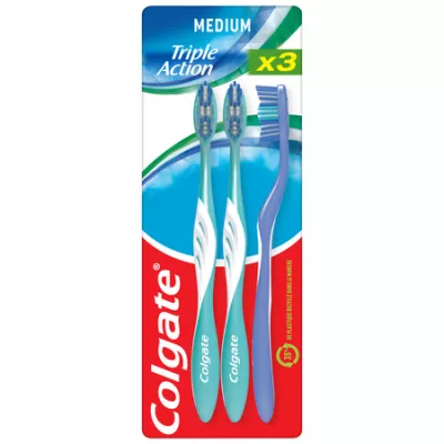 Brosse à dents Triple Action Médium - COLGATE