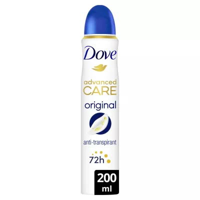 Deodorant Mwanamke Anti-Transpirant Asili Isiyoonekana ya Advanced Care 200ml - Dove