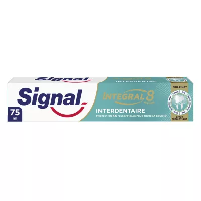 Integral 8 interdentale tandpasta prebiotisch effect 75ml -signaal