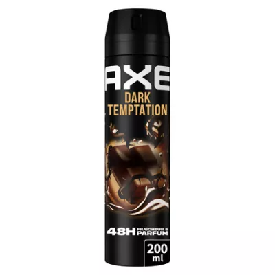 Déodorant spray Homme Anti-odeur Fraîcheur Chocolat Dark Tempation 48h 200ml - AXE