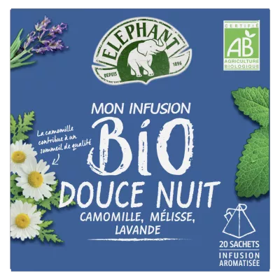 منقوع الليل العضوي اللطيف 20 هرمًا فيلًا