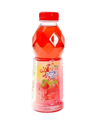 Bubble Tea Fresa 500ml - Popping Boba
