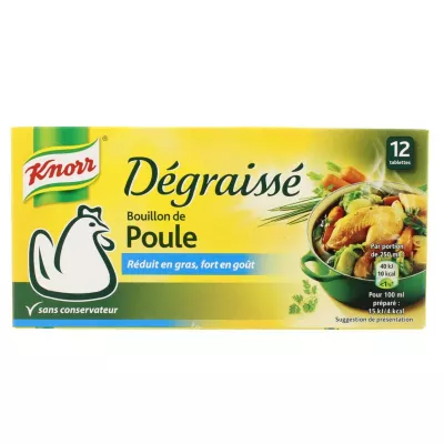 Brodo di pollo sgrassato, 120 g - KNORR