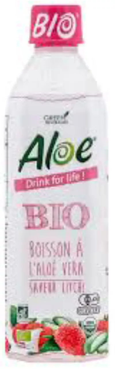 Organic lychee flavored aloe vera drink 500ml - ÉLOA