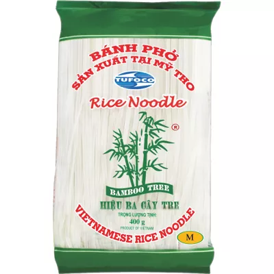 Rijstnoedels 3mm 400g - Bamboo Tree
