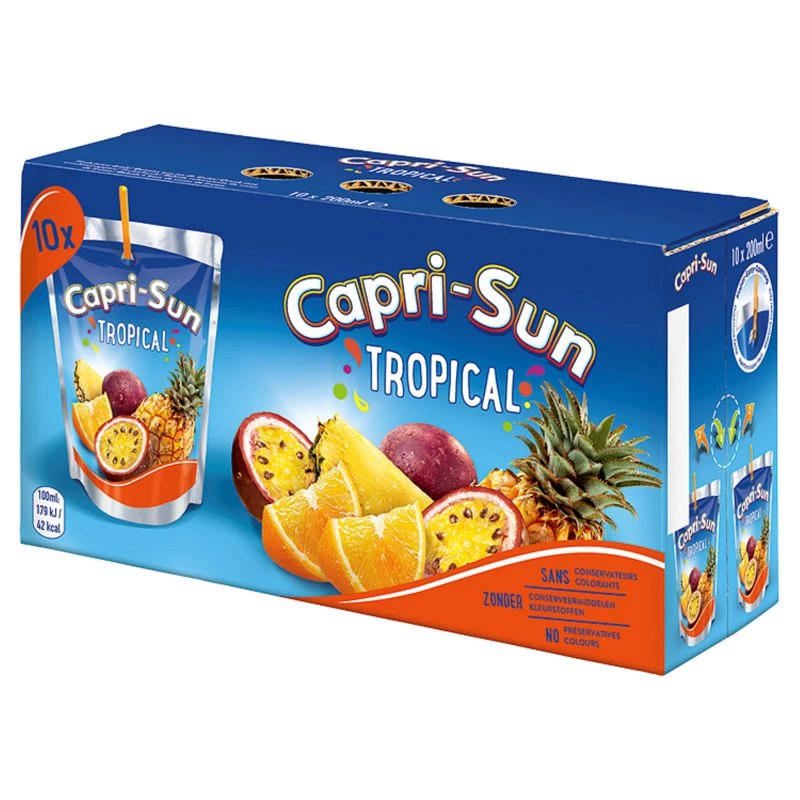 10x20cl tropical fruit drink - CAPRI-SUN
