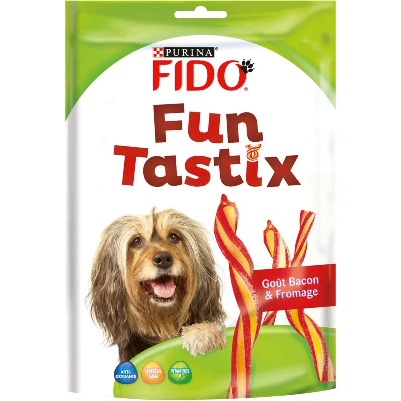 Palitos para pollo, tocino y queso Fido 150g - PURINA