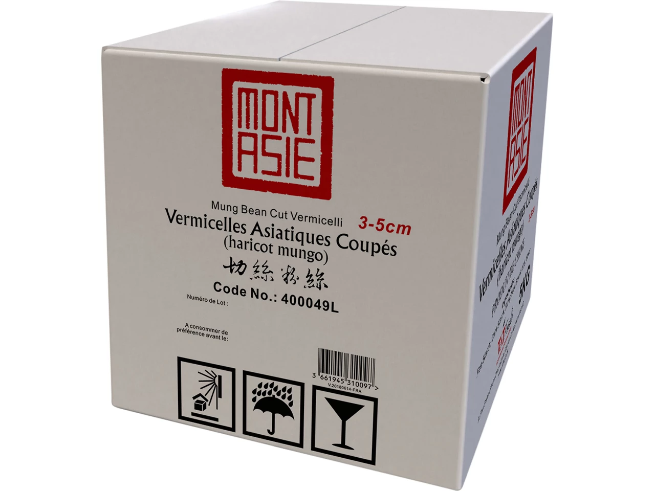Vermicelli Di Fagioli Mung Tagliati 3-5cm 5kg - MONT ASIE