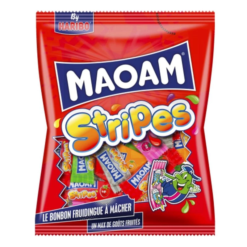 Bonbons Stripes; 250g - MAOAM