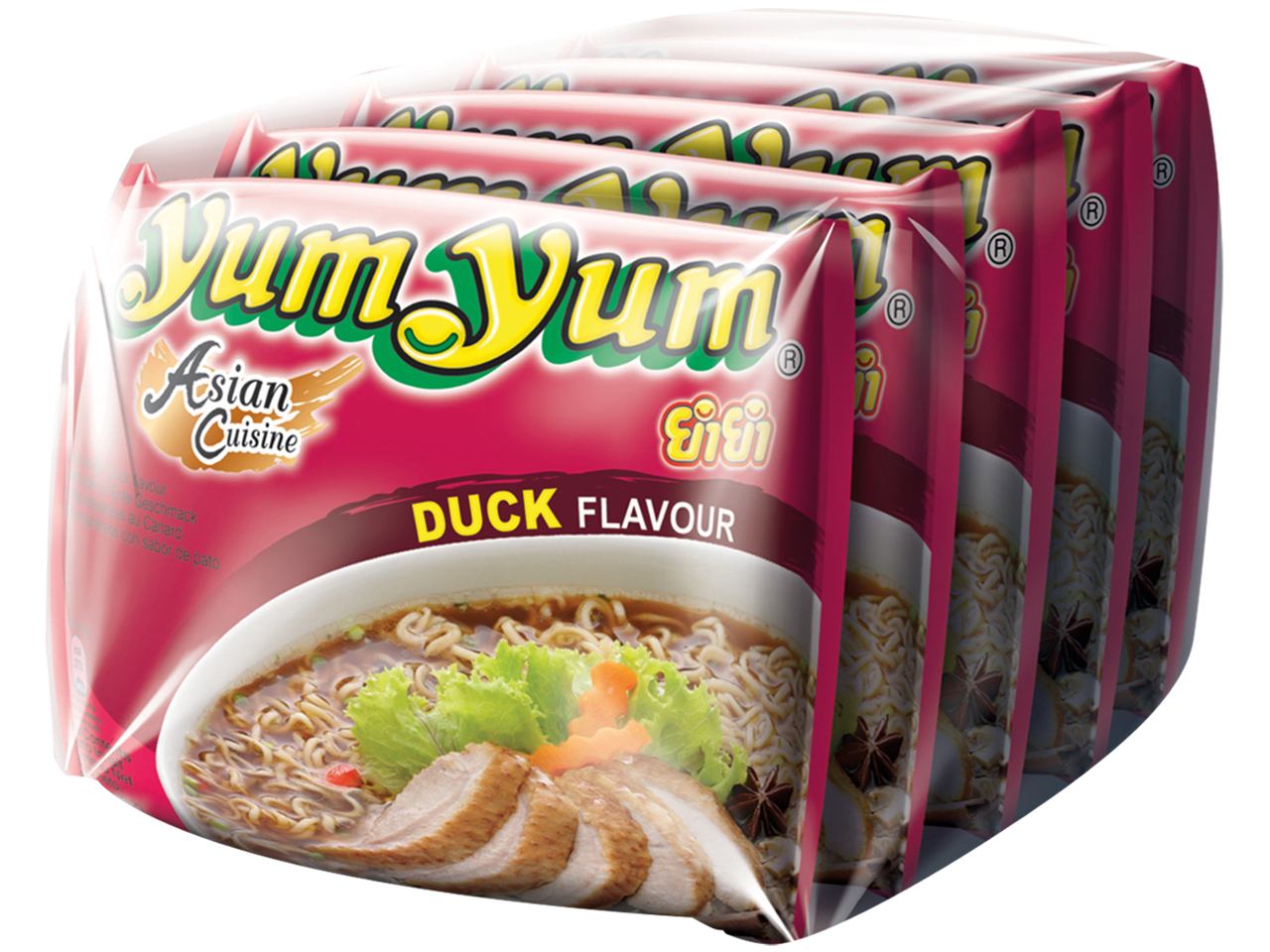 डक नूडल सूप पैक 5x60 ग्राम - YUM YUM