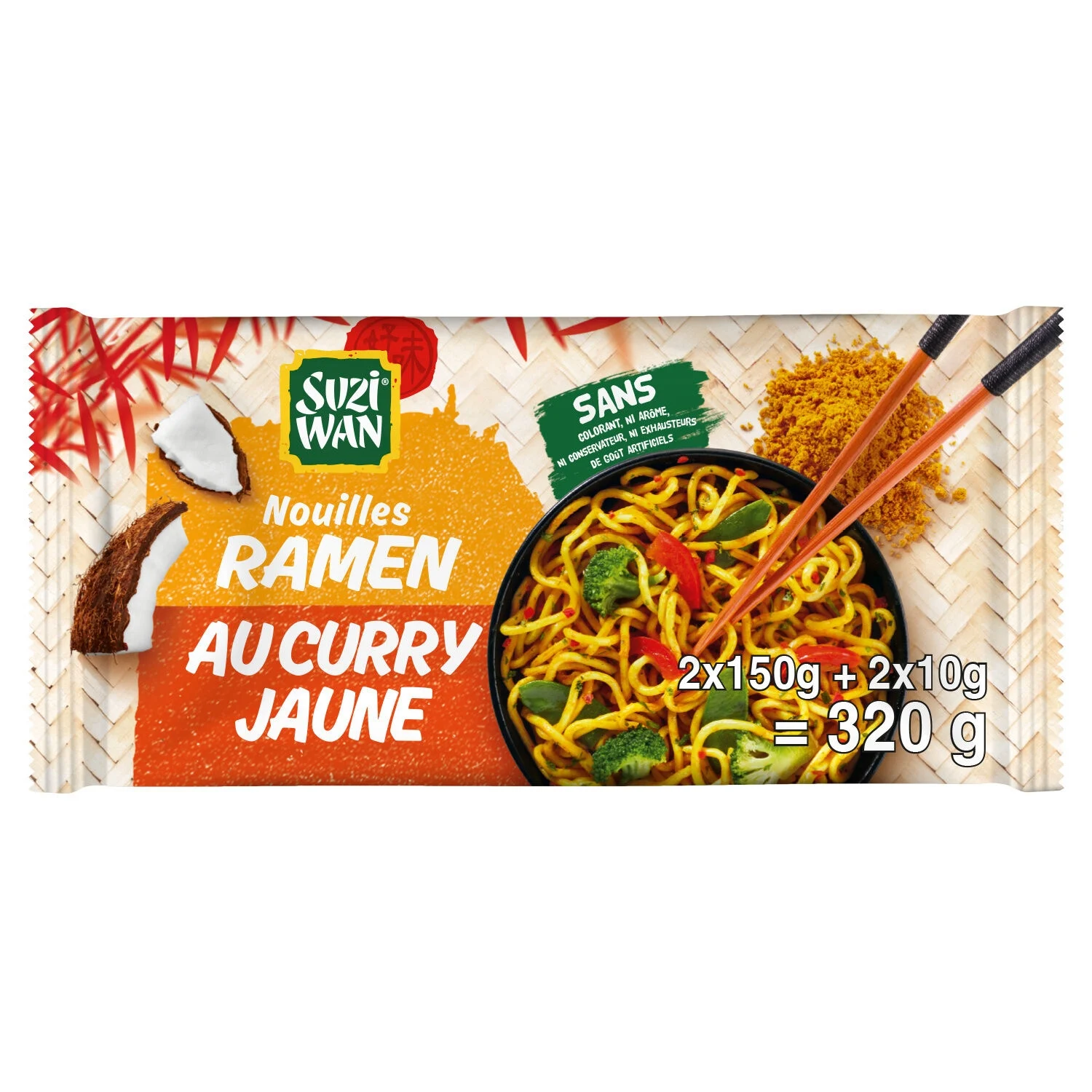 Nouil Ramen Curry Jaune 2x160