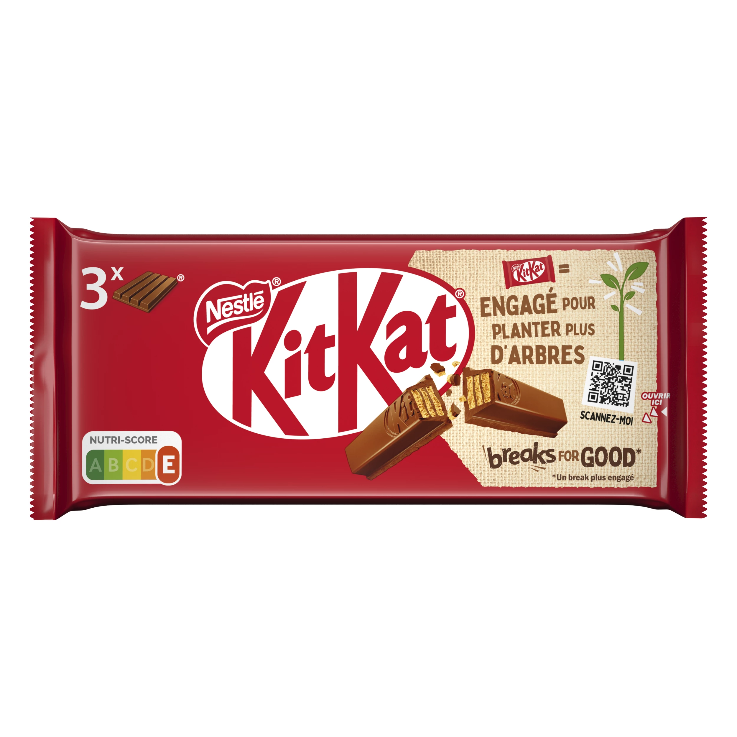Milk Chocolate Bars 3x41.5g - KITKAT