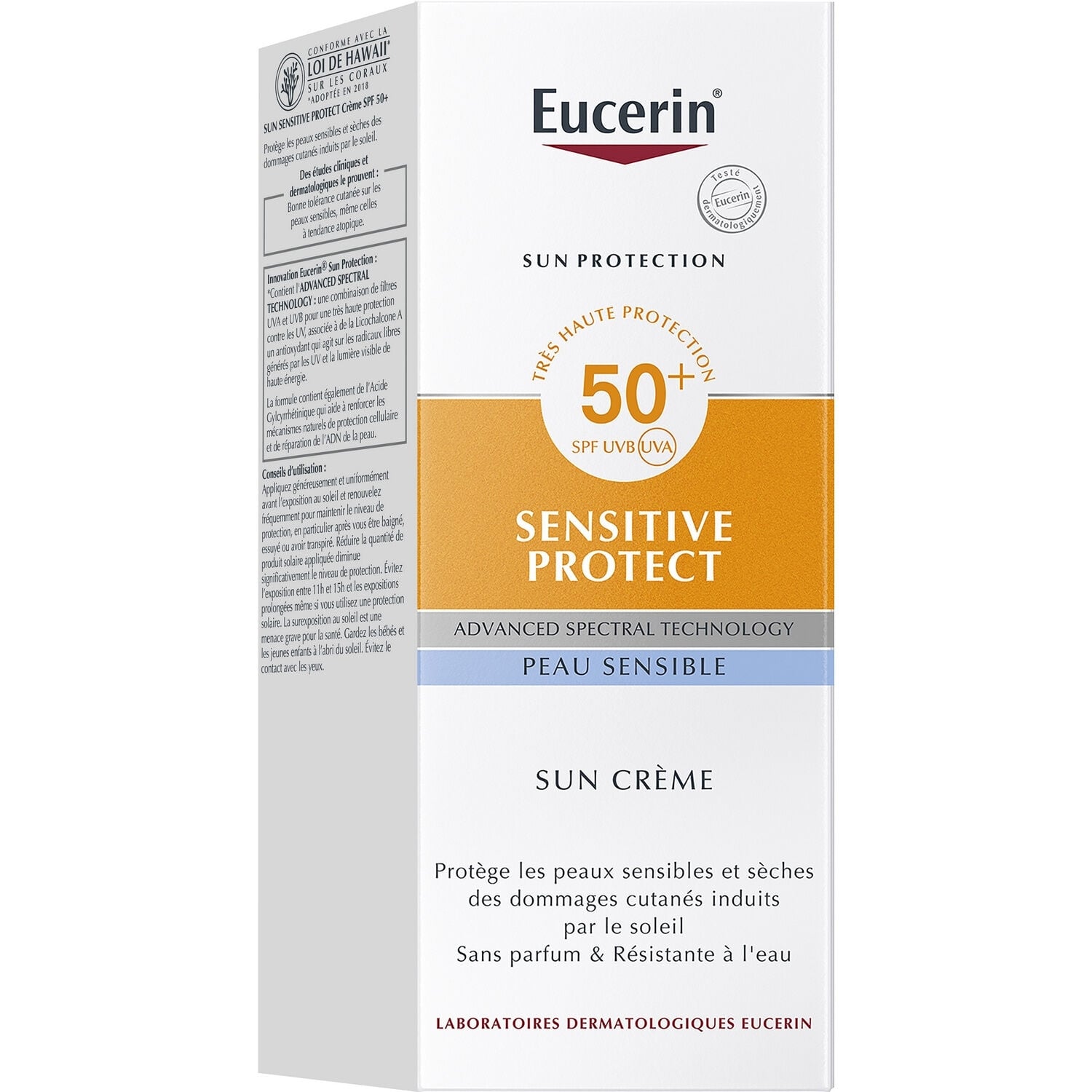 SUN SENSITIVE PROTECT Crème 50+ tube 50 ml - EUCERIN
