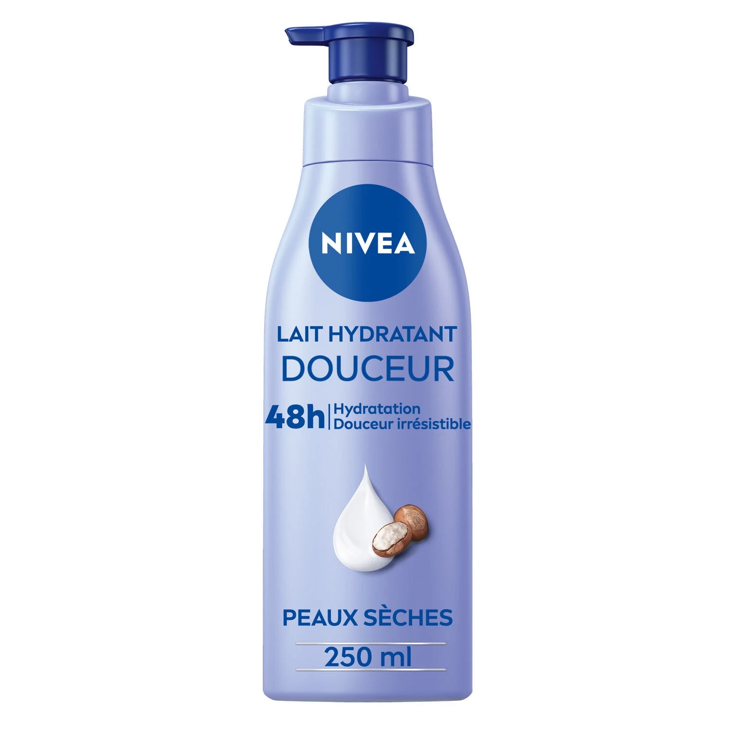 Lait Corps Hydratant Peaux sèches Douceur Beurre Karité 250ml - NIVEA